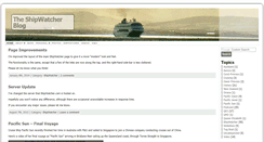 Desktop Screenshot of blog.shipwatcher.com