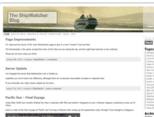 Tablet Screenshot of blog.shipwatcher.com